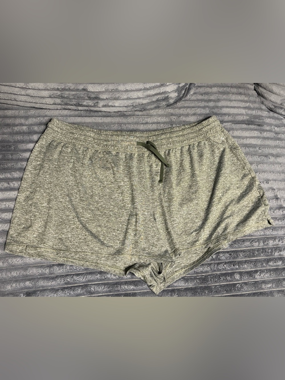 Women’s  Heather Olive Drawstring Athletic Shorts